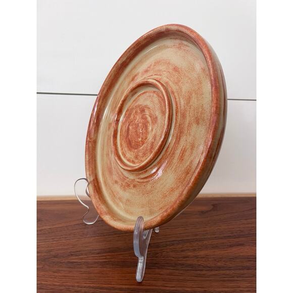 Vintage Large Round Handmade Ceramic Casserole Dish - Picture 10 of 10